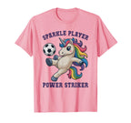 Kawaii Soccer Sparkle Player T-Shirt - Casual Everyday Wear for Adults