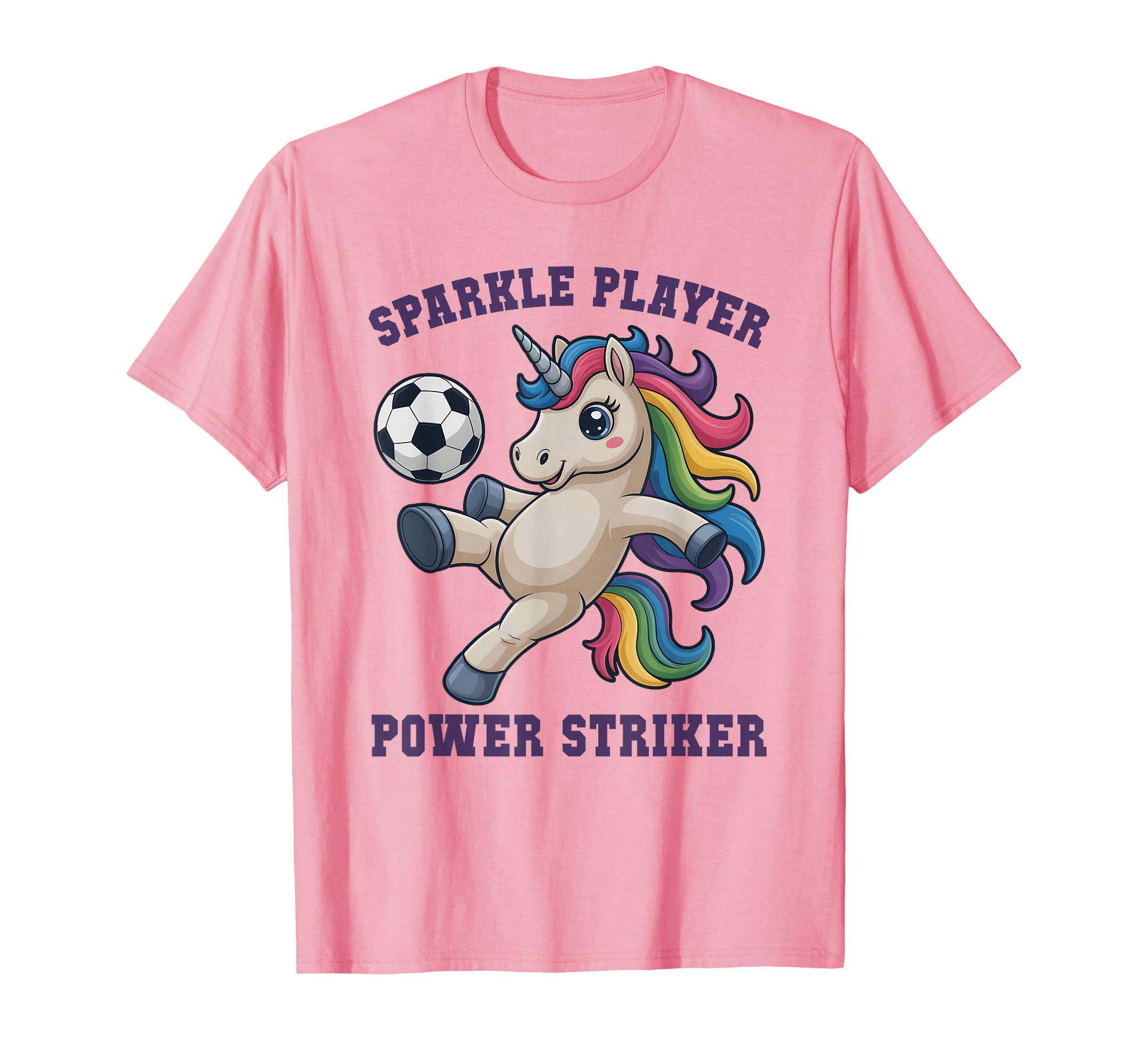 Kawaii Soccer Sparkle Player T-Shirt - Casual Everyday Wear for Adults