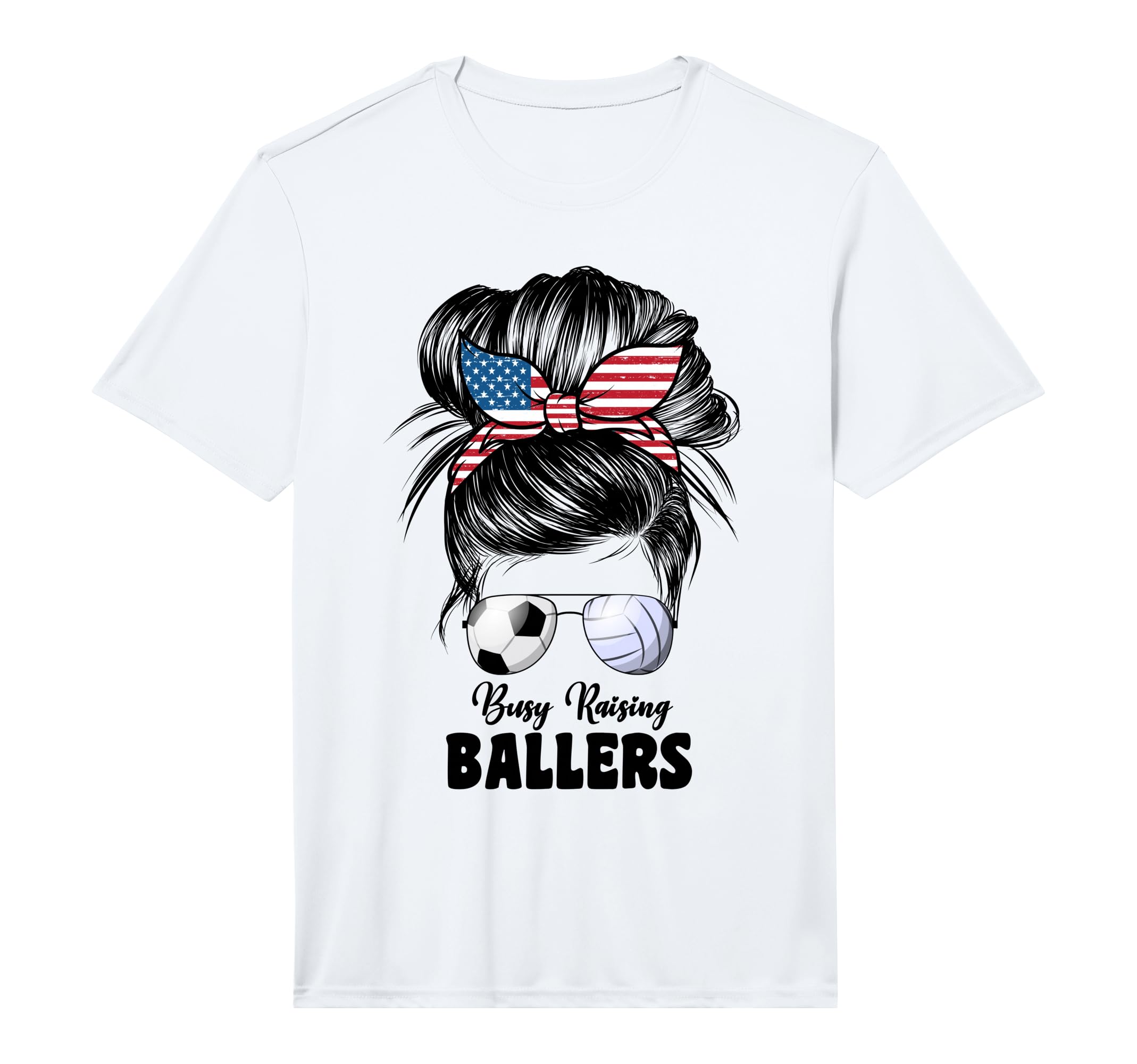Mens Busy Raising Ballers Volleyball T-Shirt - Minimalist Print Men Women