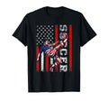 Patriotic Soccer Player American T-Shirt - Custom Art Print for Adults