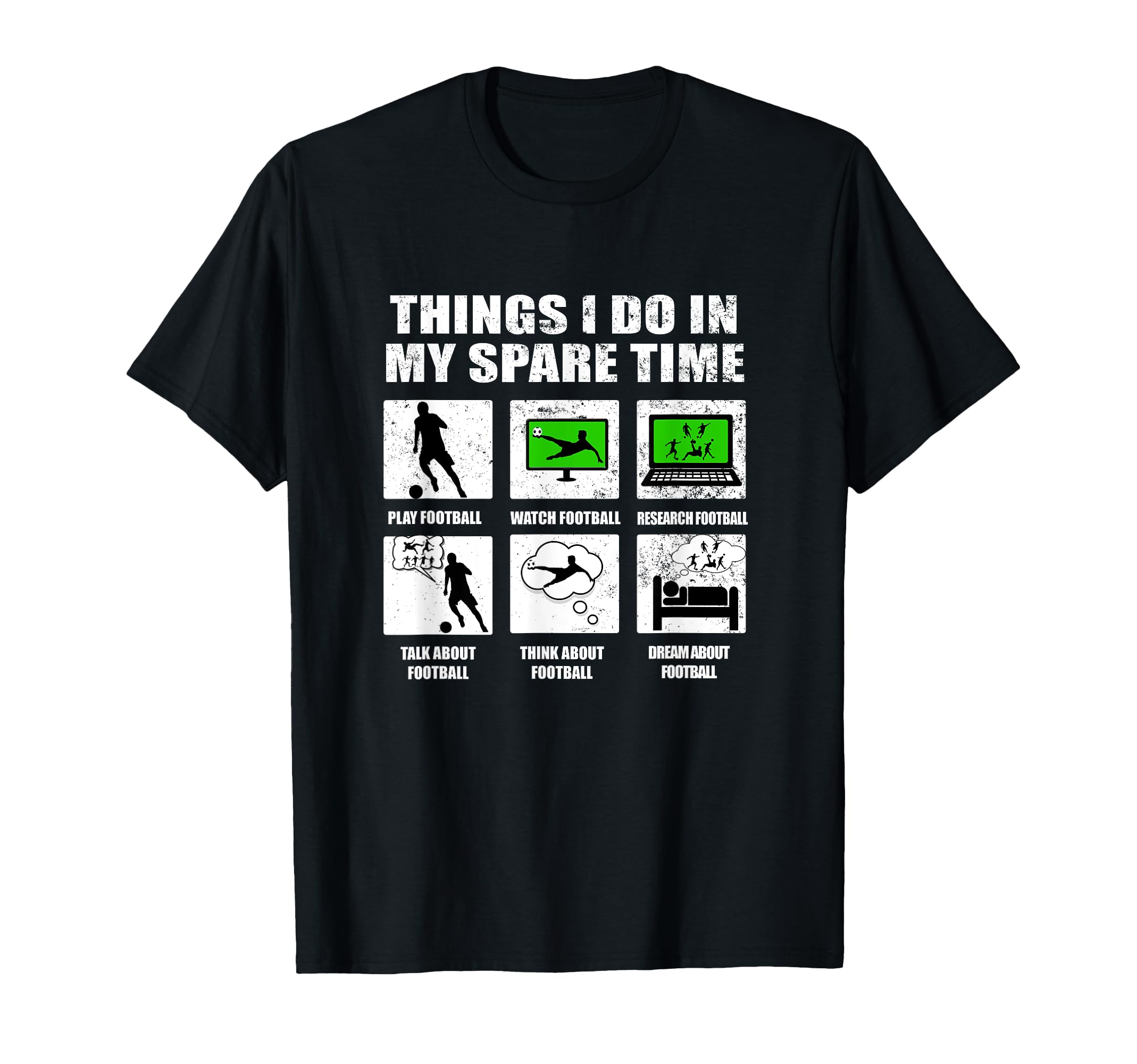 Things I Do My Spare Time Football T-Shirt - Custom Art Print Unisex