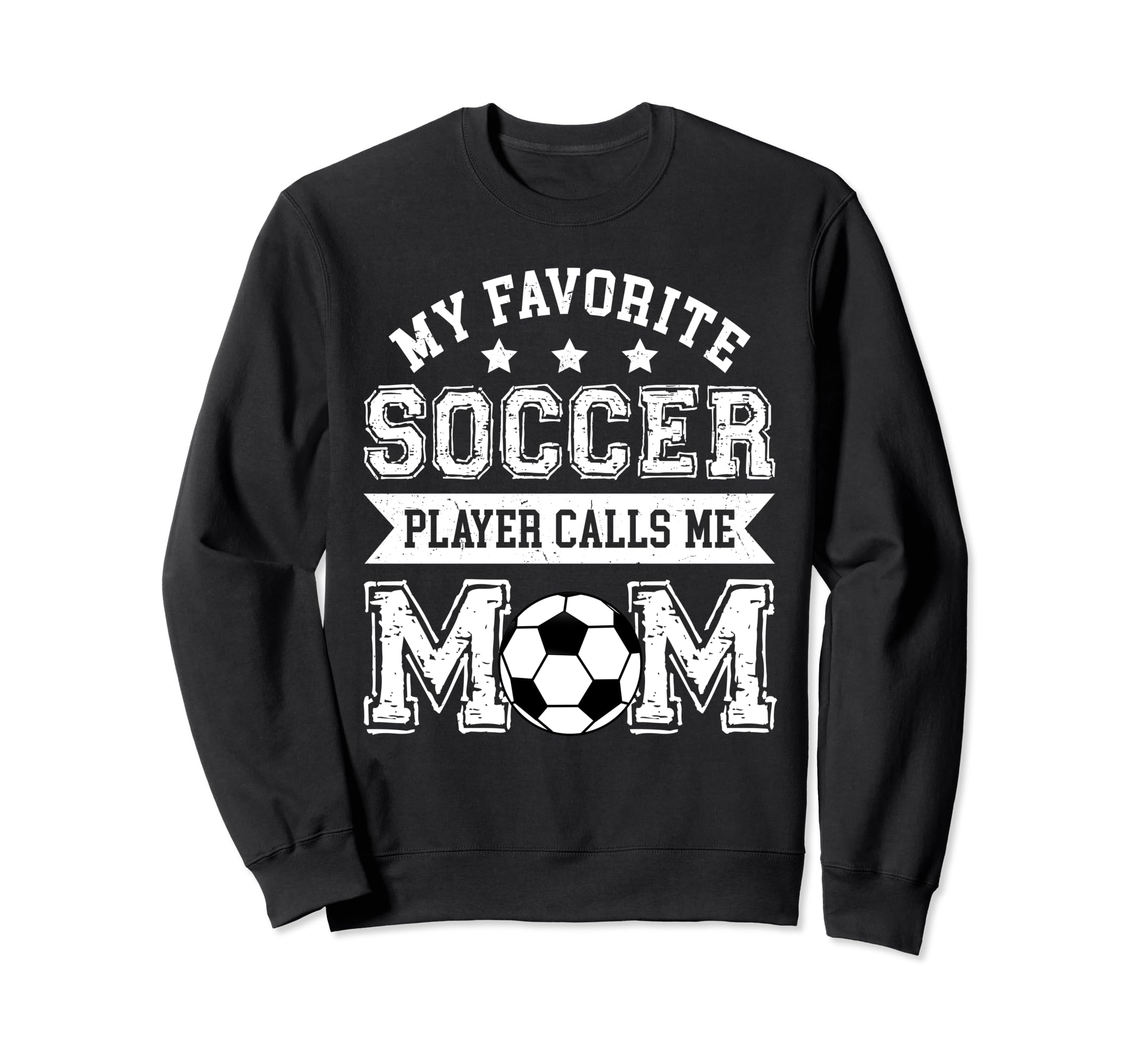 Soccer Mom My Favorite Soccer Player Sweatshirt - Minimalist Print Unisex