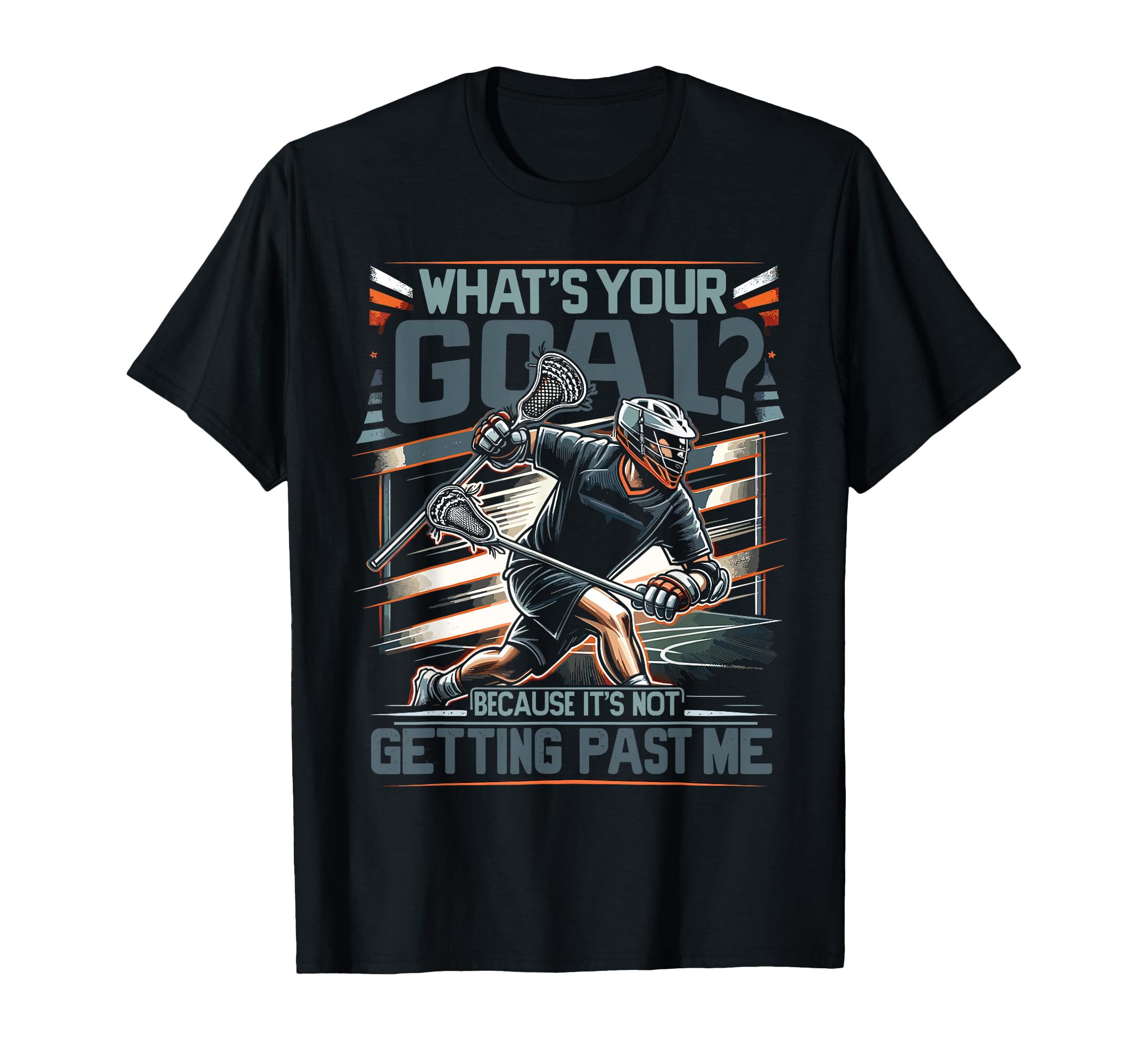 Funny Lax Goalkeeper Lacrosse Goalie T-Shirt - Aesthetic Graphic Men Women