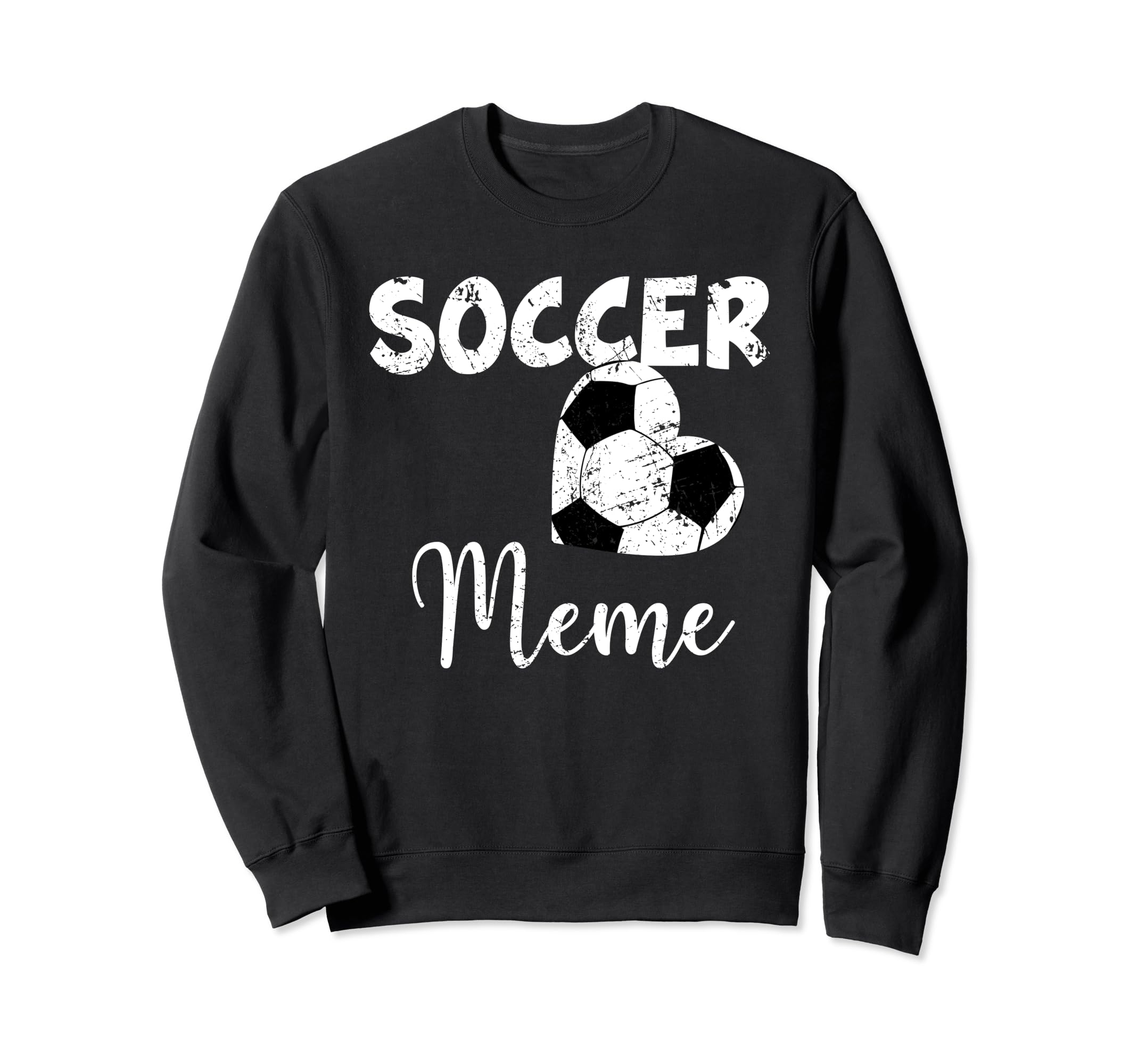 Soccer Heart Soccer Meme Sweatshirt - Trendy Graphic Men Women