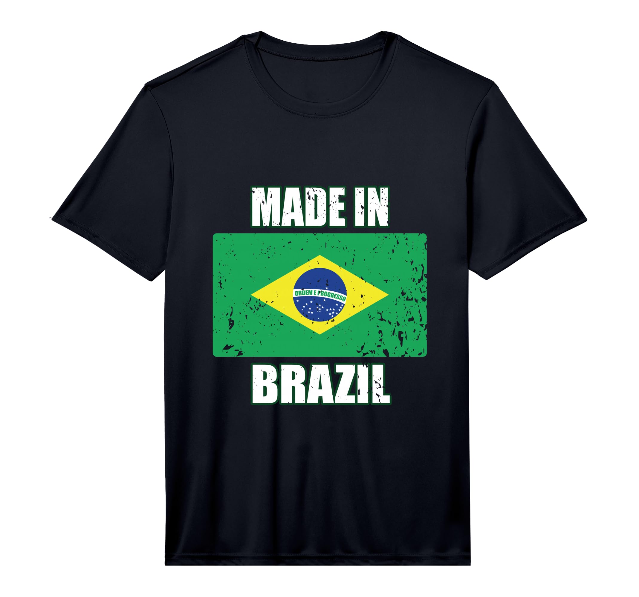 Made Brazil Brasil Soccer National Flag T-Shirt - Trendy Graphic Unisex