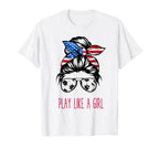 Play Like Usa Soccer Funny T-Shirt - Fun Novelty Design Men Women