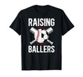 Raising Ballers Soccer Baseball Dad T-Shirt - Custom Art Print for Adults