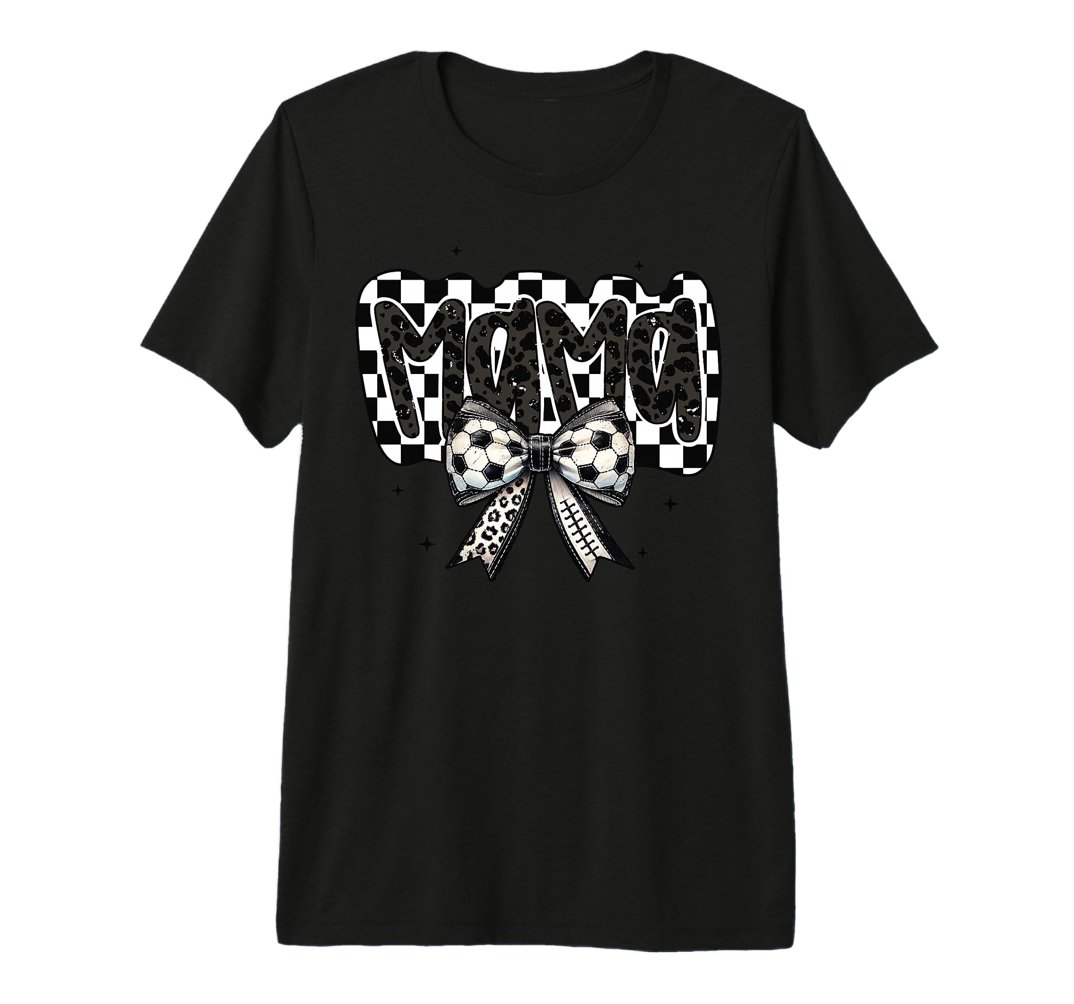 Mama Coquette Bow Game Day Soccer T-Shirt - Aesthetic Graphic for Adults