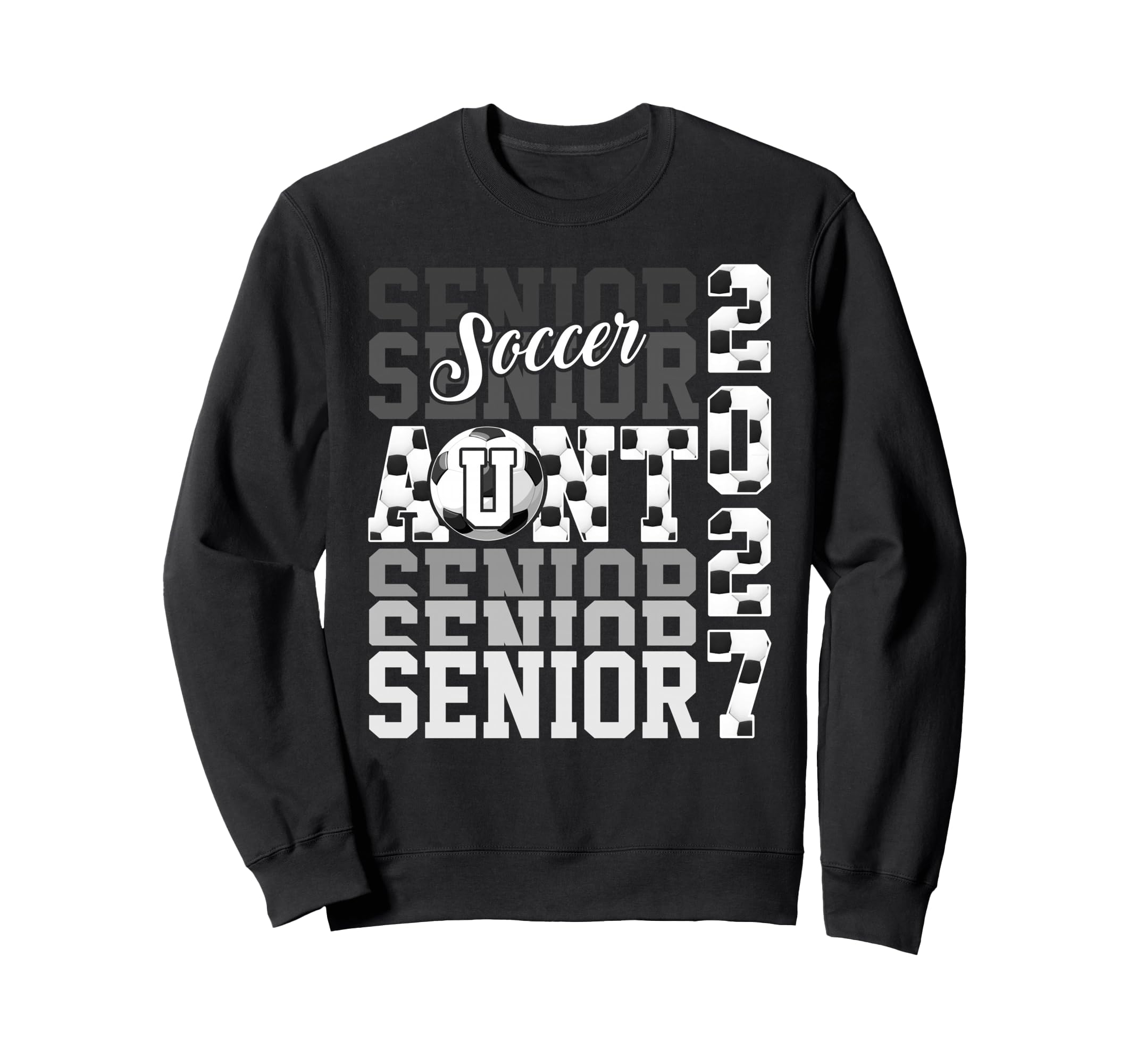 Senior 2027 Soccer Aunt Proud Family Sweatshirt - Streetwear Style Unisex