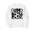 Checkered Soccer Game Day Sweatshirt - Casual Everyday Wear for Adults
