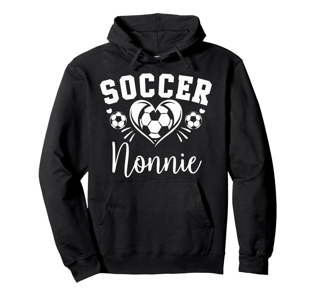 Soccer Nonnie Soccer Heart Hoodie - Graphic Print for Adults