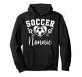 Soccer Nonnie Soccer Heart Hoodie - Graphic Print for Adults