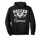 Soccer Nonnie Soccer Heart Hoodie - Graphic Print for Adults
