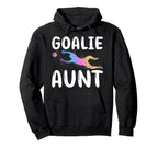 Soccer Goalie Aunt Soccer Keeper Hoodie - Minimalist Print for Adults