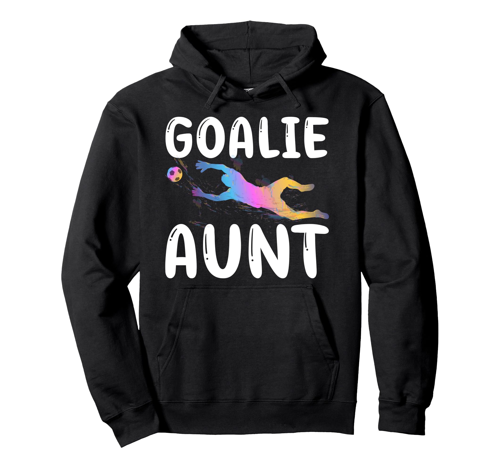 Soccer Goalie Aunt Soccer Keeper Hoodie - Minimalist Print for Adults