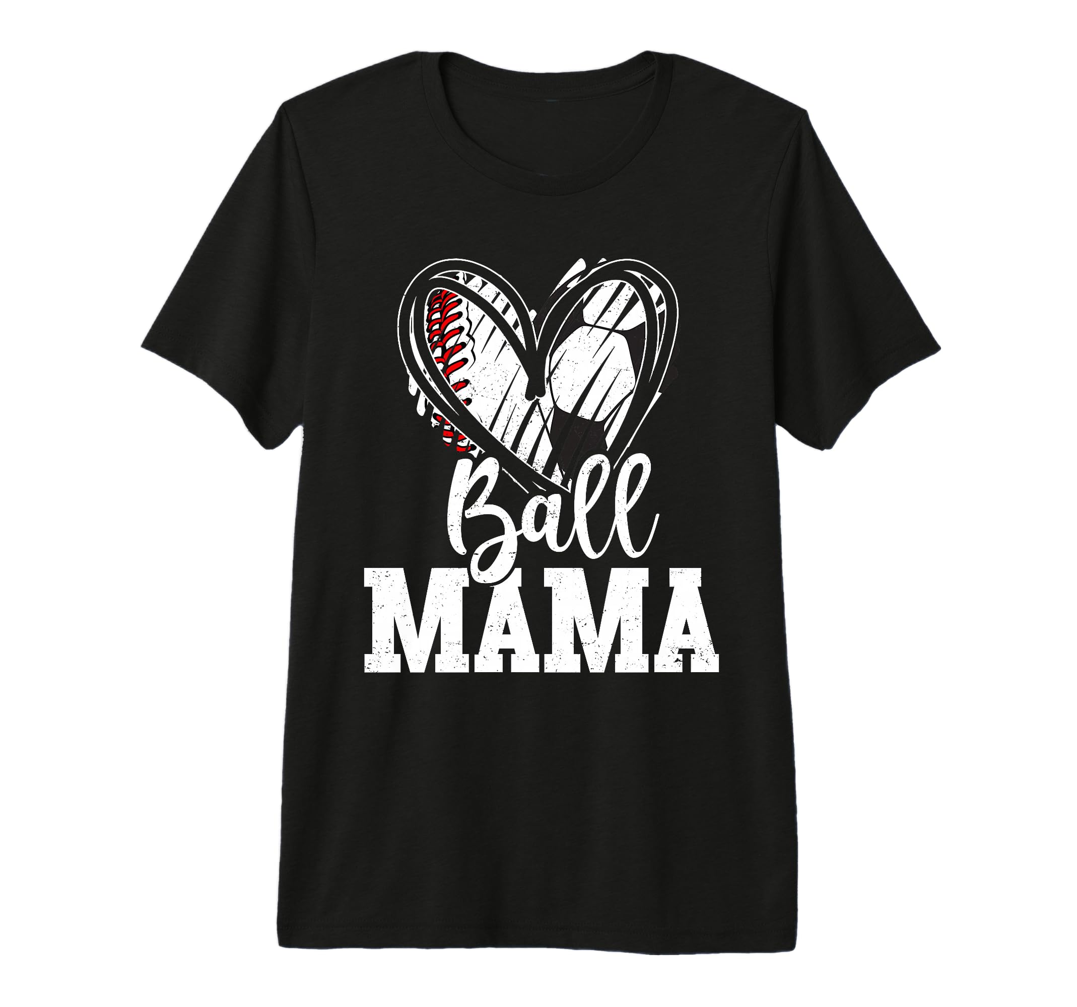 Ball Mama Baseball Soccer Mom T-Shirt - Streetwear Style for Adults