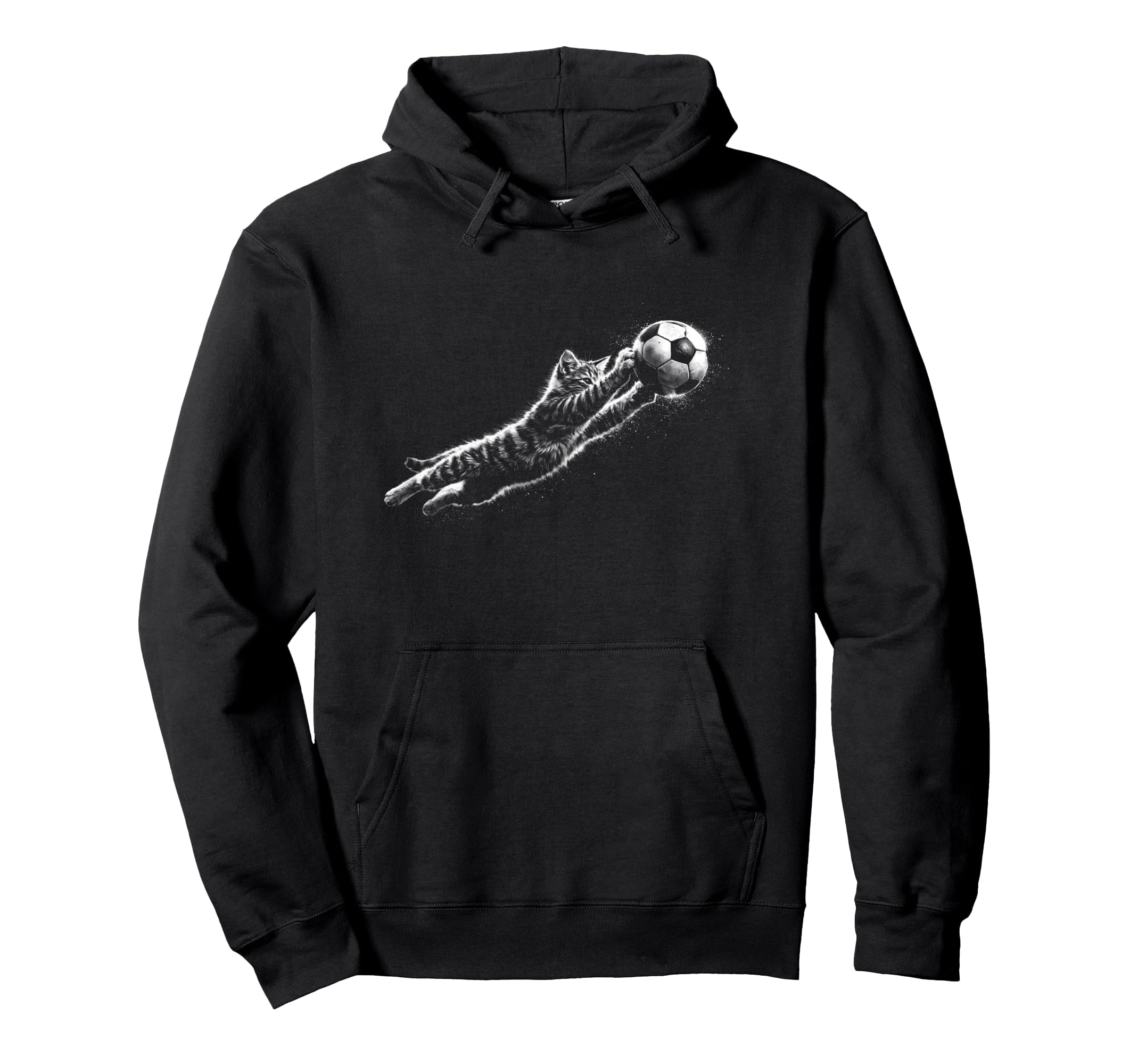 Funny Kitten Soccer Goalie Cat Football Hoodie - Streetwear Style Unisex