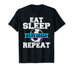 Eat Sleep Save Goals Repeat Soccer T-Shirt - Aesthetic Graphic for Adults