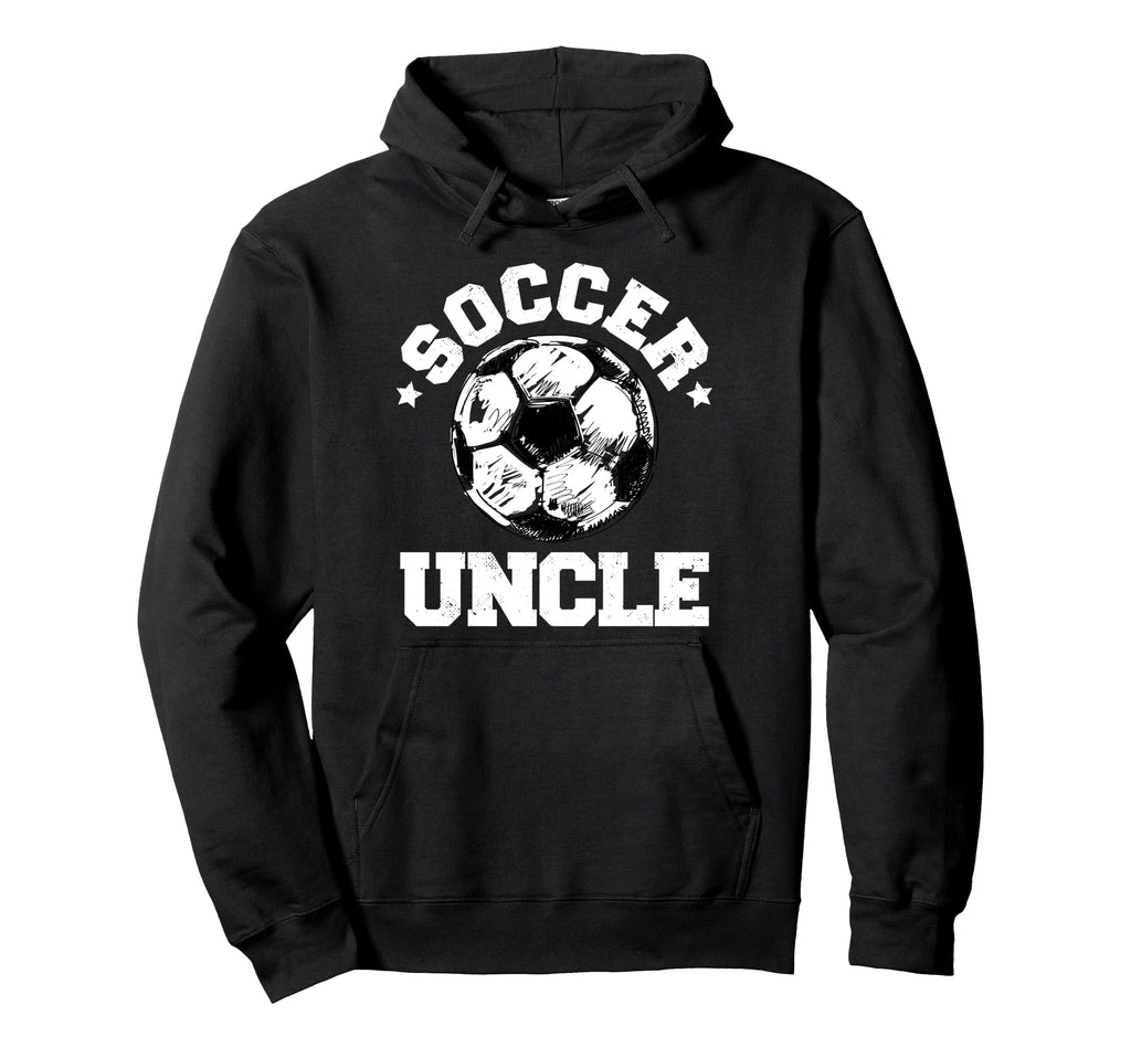 Soccer Uncle Soccer Ball Distressed Hoodie - Aesthetic Graphic for Adults