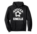 Soccer Uncle Soccer Ball Distressed Hoodie - Aesthetic Graphic for Adults