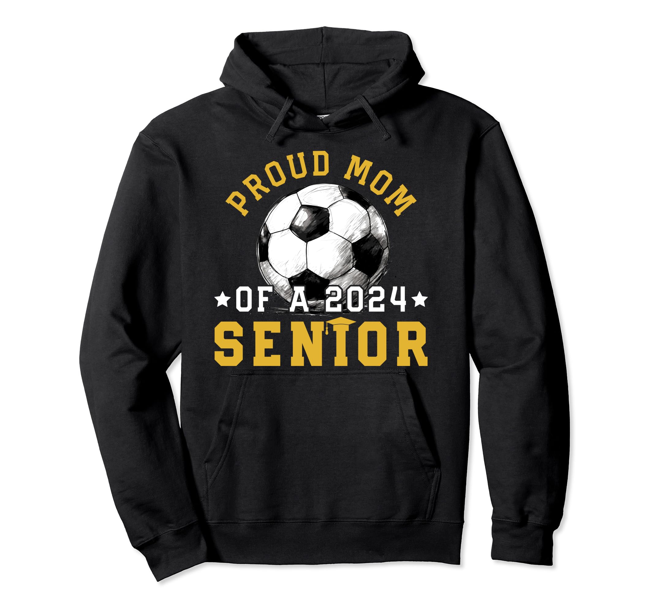 Class 2024 Mom Soccer Senior 2024 Hoodie - Graphic Print Men Women