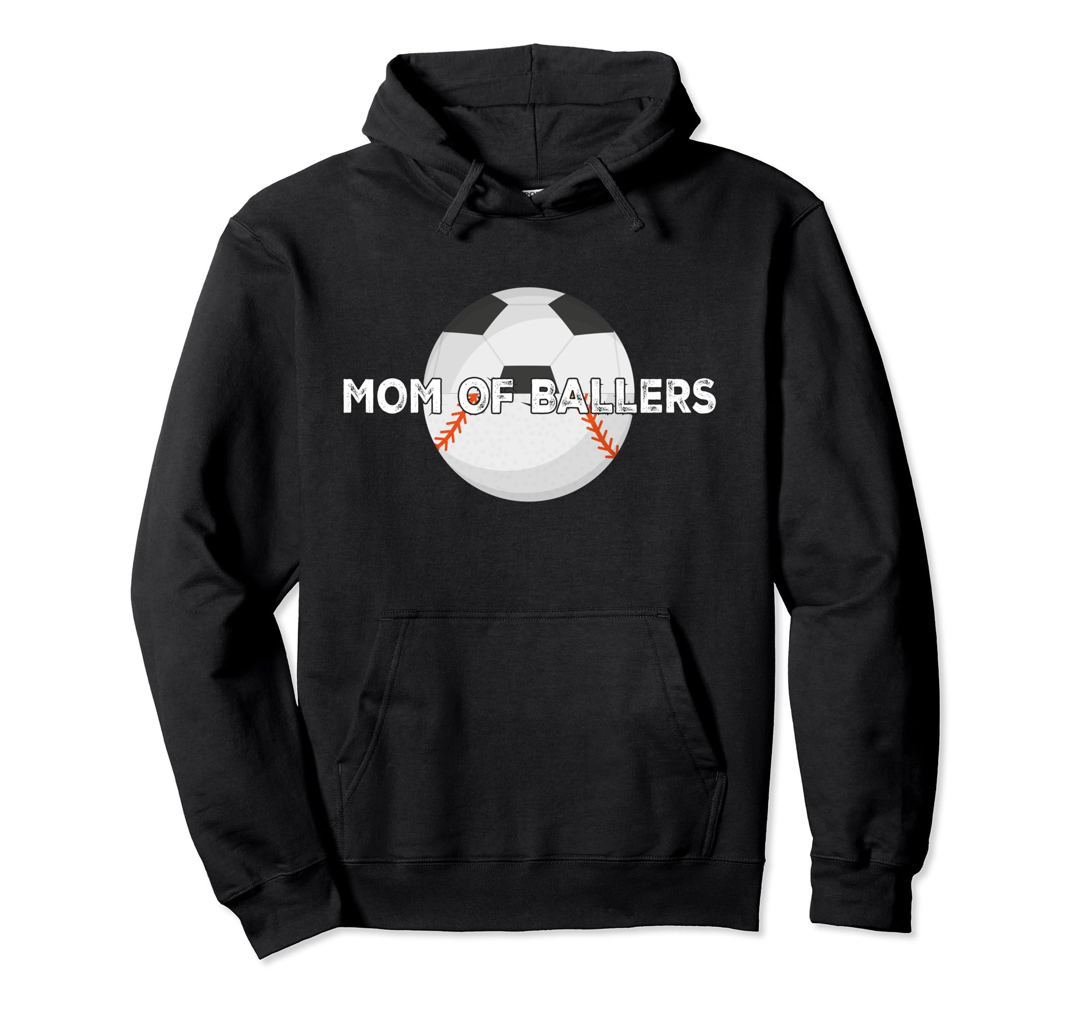 Mom Ballers Soccer Baseball Mother Funny Hoodie - Custom Art Print Unisex