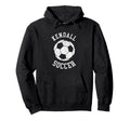 Kendall Soccer Distressed 90S Hoodie - Casual Everyday Wear Men Women