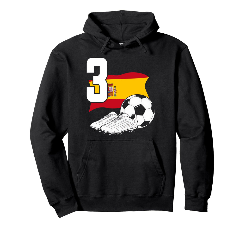 3 Soccer Birthday Gift Soccer Fan Sports Hoodie - Novelty Apparel Unisex