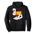 3 Soccer Birthday Gift Soccer Fan Sports Hoodie - Novelty Apparel Unisex