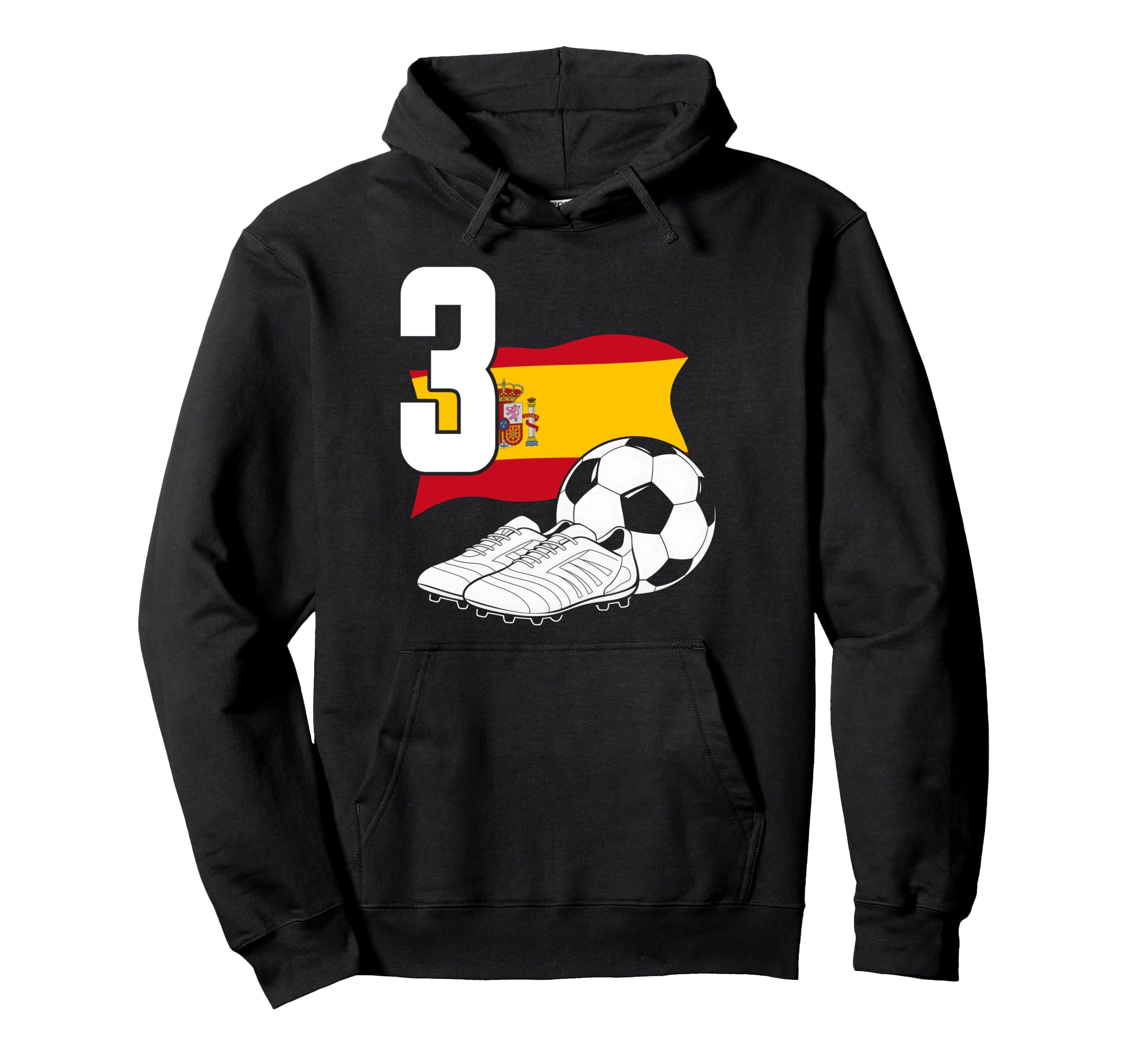3 Soccer Birthday Gift Soccer Fan Sports Hoodie - Novelty Apparel Unisex