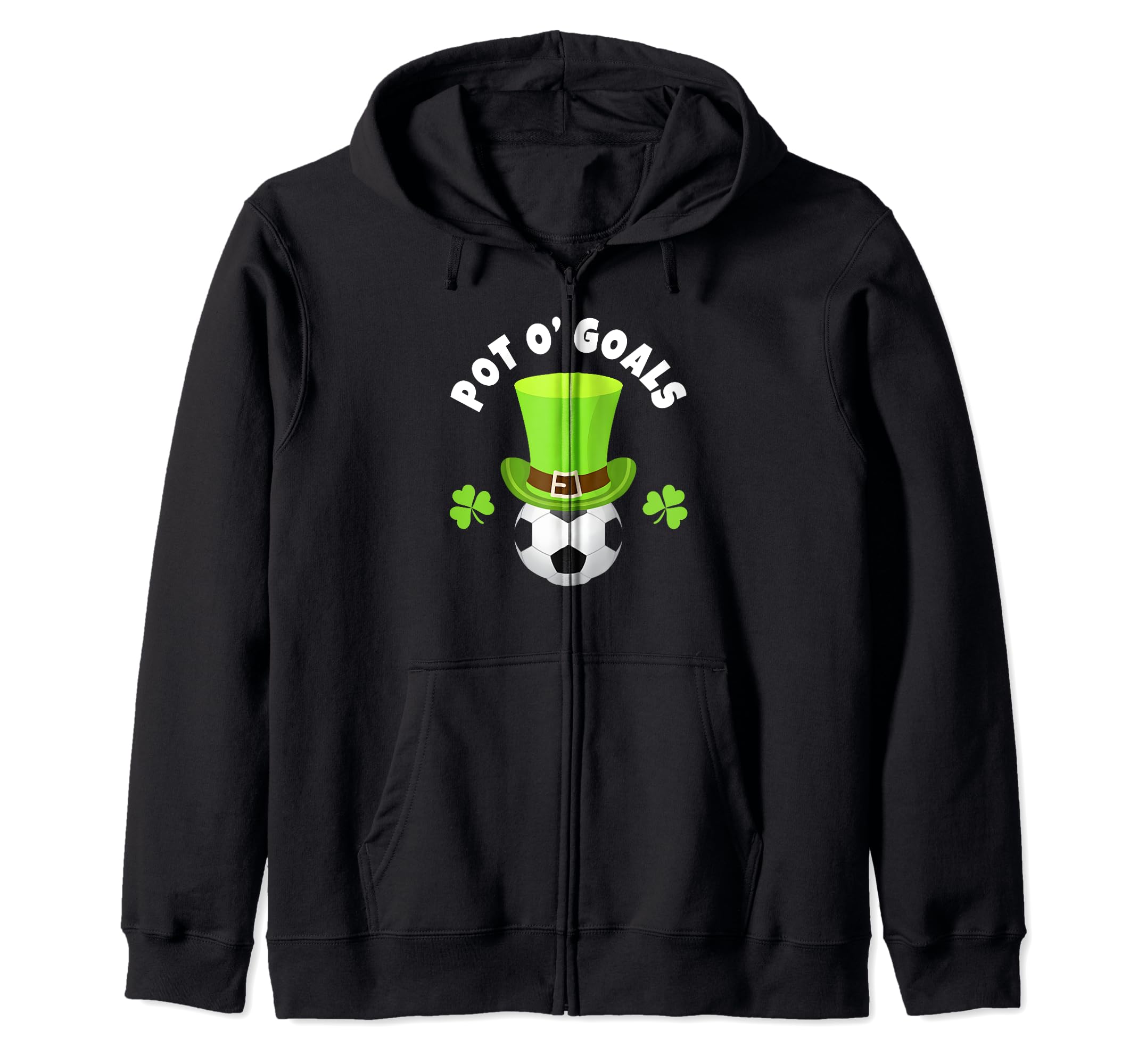 Soccer Team Striker St Patricks Day Hoodie - Custom Art Print for Adults