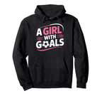 Soccer Player Goals Confidence Motivator Hoodie - Aesthetic Graphic Unisex