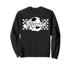 Soccer Auntie Aunt Lover Family Sweatshirt - Minimalist Print Unisex