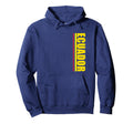 Ecuador Flag Tricolor Vertical Hoodie - Trendy Graphic for Adults