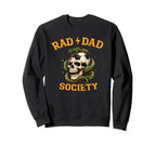 Soccer Father Rad Dad Society Gameday Sweatshirt - Unique Graphic Unisex