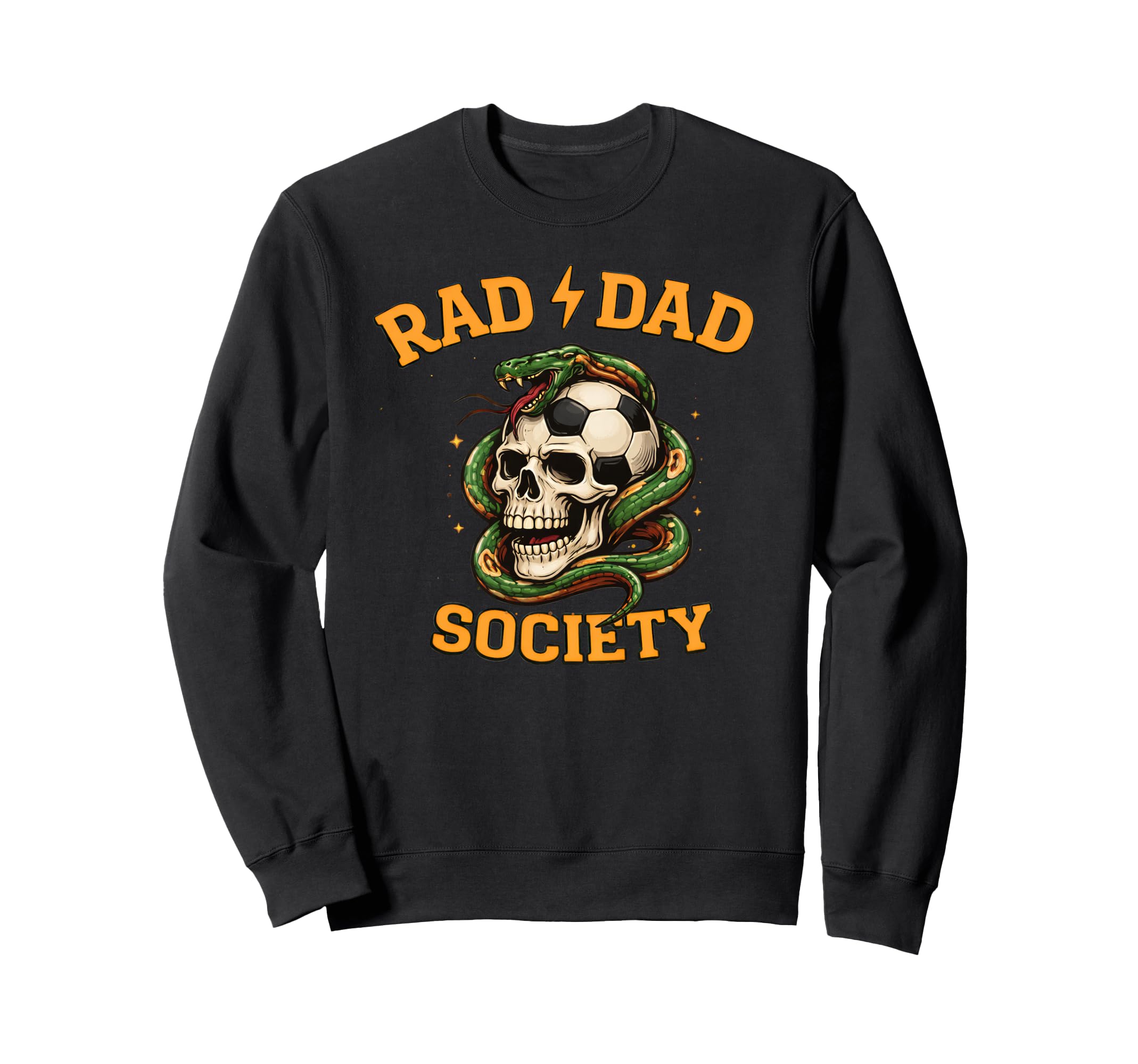 Soccer Father Rad Dad Society Gameday Sweatshirt - Unique Graphic Unisex