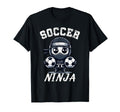 Funny Soccer Ninja Distressed Soccer T-Shirt - Trendy Graphic Men Women