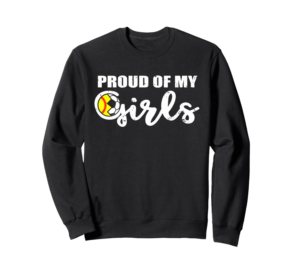 Proud My Funny Softball Soccer Sweatshirt - Aesthetic Graphic for Adults