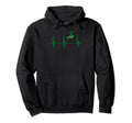 Brazil Heartbeat Ekg Pulse Brasilian Hoodie - Minimalist Print for Adults