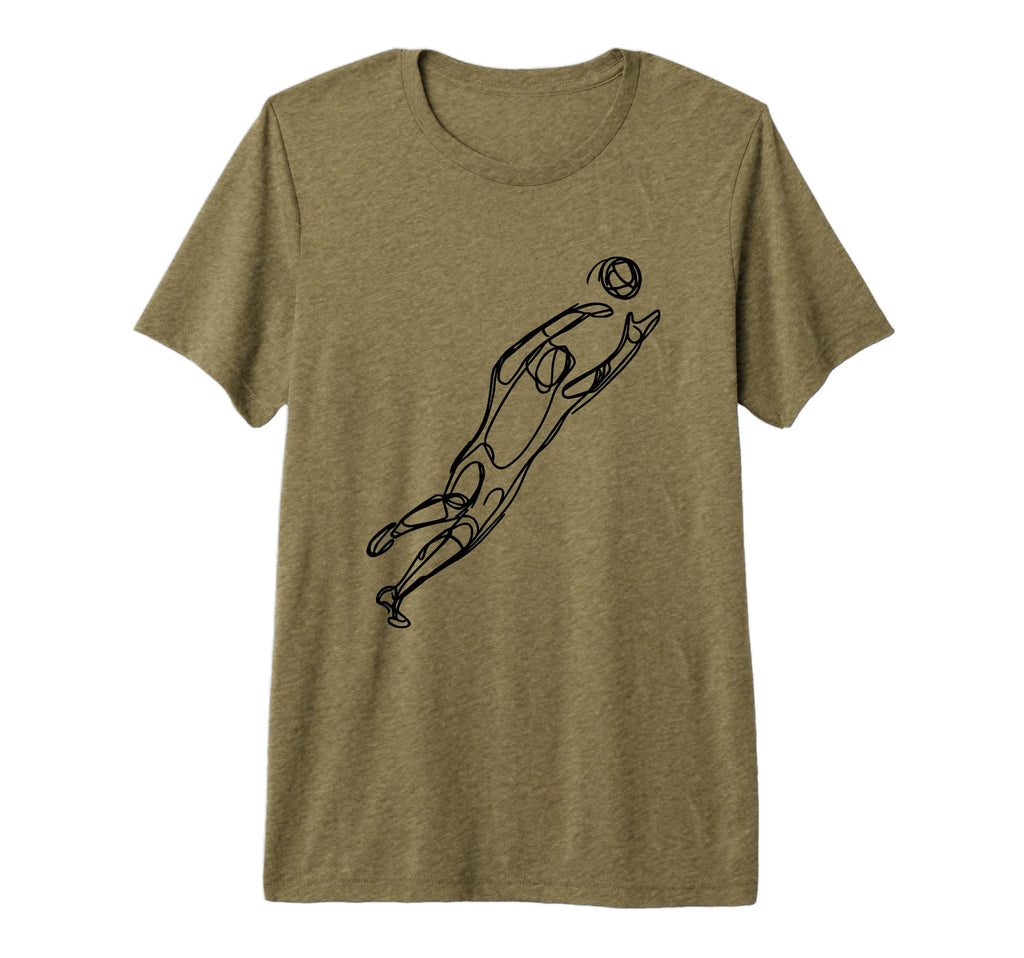 Soccer Goalkeeper Tri Blend T-Shirt - Novelty Apparel Men Women