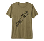 Soccer Goalkeeper Tri Blend T-Shirt - Novelty Apparel Men Women