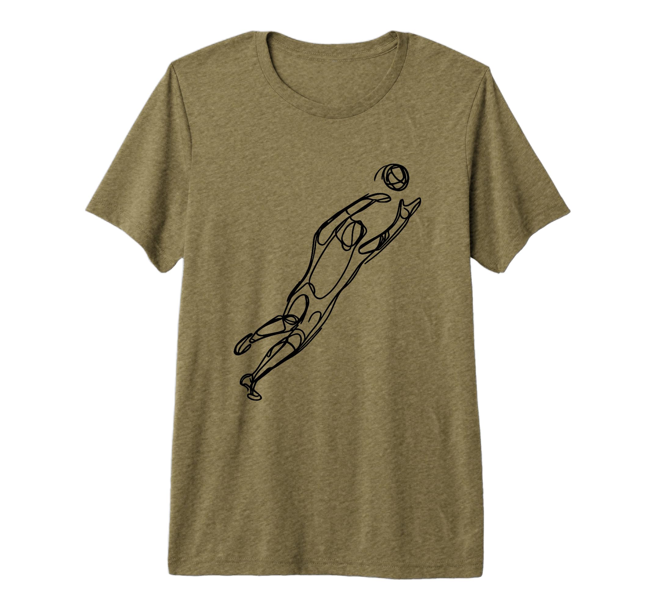 Soccer Goalkeeper Tri Blend T-Shirt - Novelty Apparel Men Women