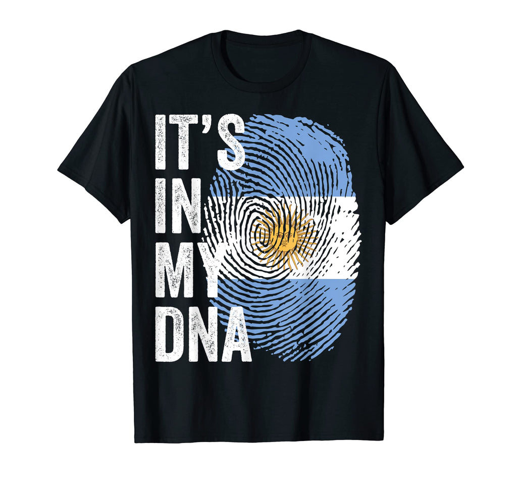 Dna Argentinian Flag Argentina Soccer T-Shirt - Minimalist Print Unisex