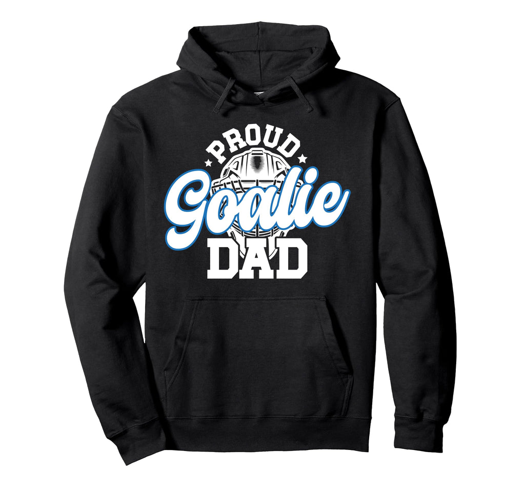 Proud Hockey Goalie Dad Hockey Hoodie - Graphic Print for Adults