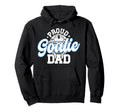 Proud Hockey Goalie Dad Hockey Hoodie - Graphic Print for Adults