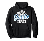 Proud Hockey Goalie Dad Hockey Hoodie - Graphic Print for Adults