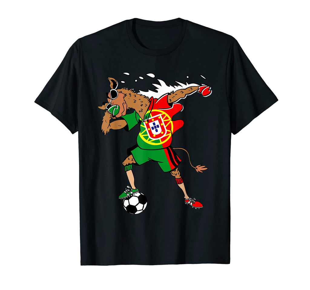 Portuguese Camel Portugal Flag Soccer T-Shirt - Unique Graphic Men Women
