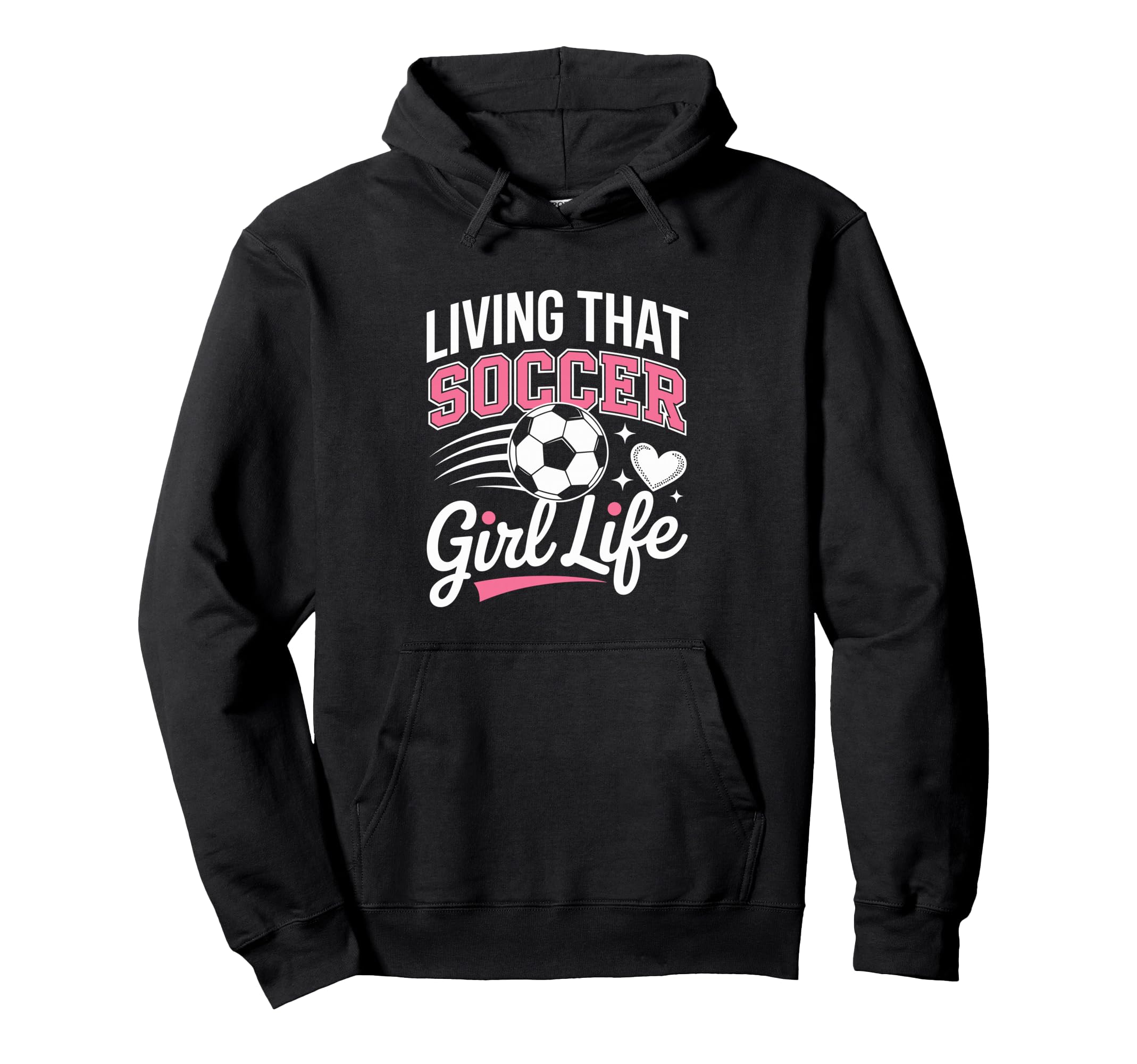 Living That Soccer Life Hoodie - Minimalist Print Men Women
