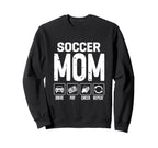 Soccer Mom Drive Pay Cheer Mom Soccer Sweatshirt - Novelty Apparel Unisex