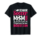 Soccer Senior Mom 2026 Proud Soccer T-Shirt - Aesthetic Graphic Unisex